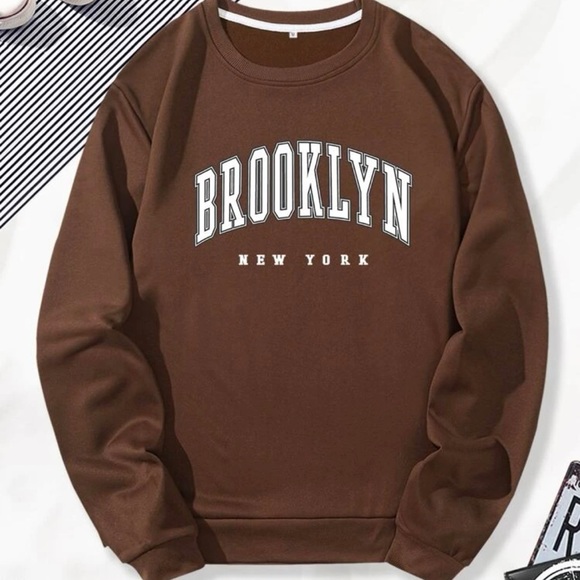 Shirts Brooklyn Brown Sweatshirt Poshmark